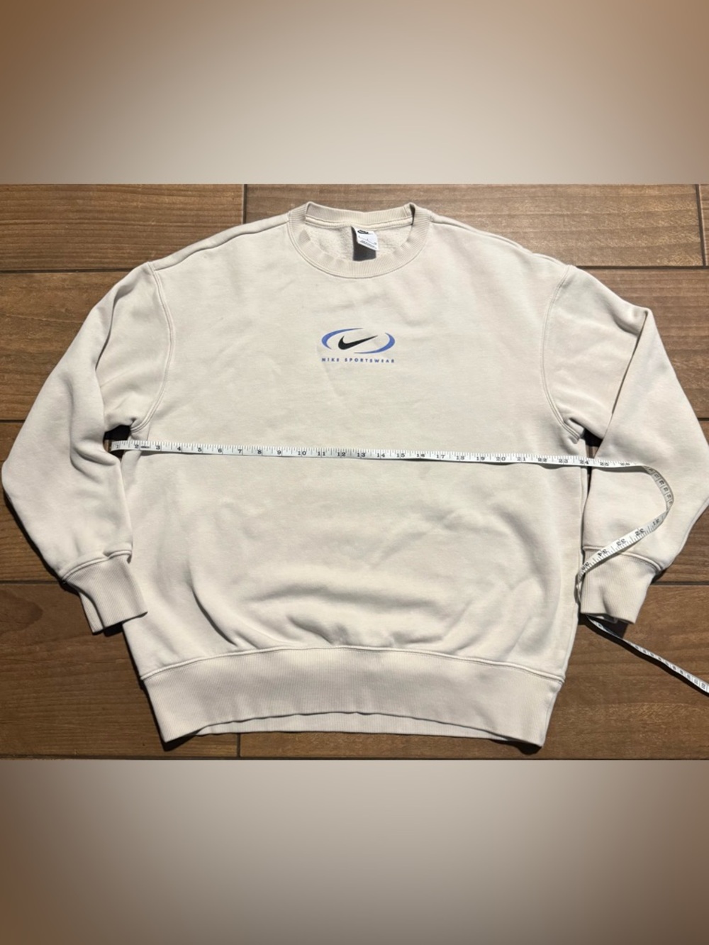 Vintage 90s Nike Swoosh Sweatshirt Size small Grey Color
